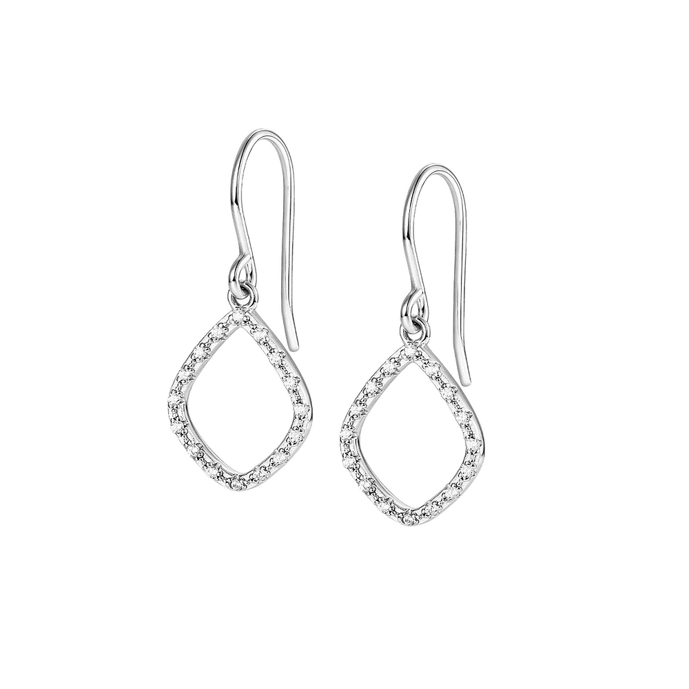 Riviere Diamond Cubic Zirconia Earrings