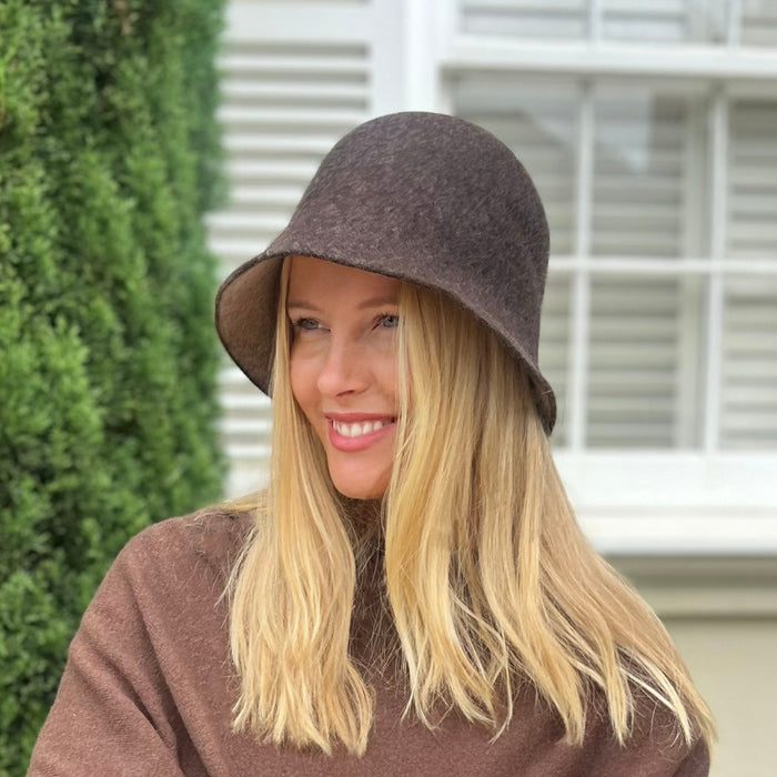 Boston 100% Wool Cloche Hat