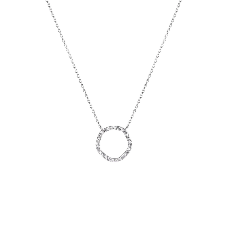 Circle Diamond Necklace