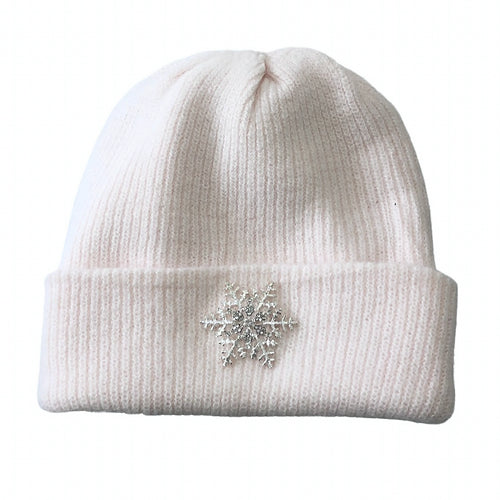 Snowflake Beanie Angora Blend