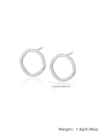 Riviere Circle Zirconia Earrings