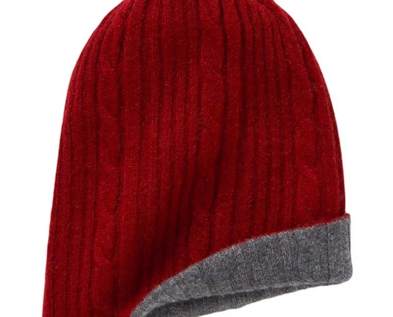 Beanie Cashmere Reversible