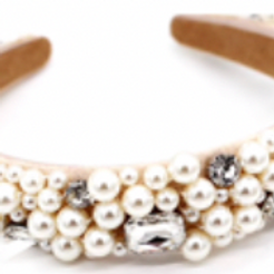 Premium Handmade Pearl & Rhinestone encrusted Headband