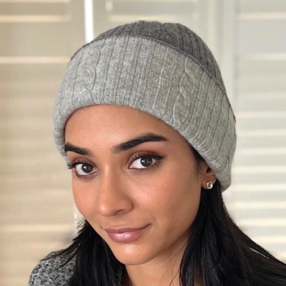 Beanie Cashmere Reversible