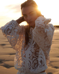 Summum Jacket Lace in Ivory - front
