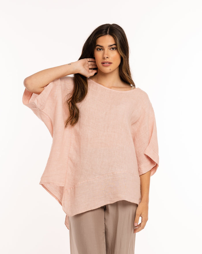 Woven Half Sleeve Top