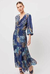 Granda Cotton Silk Top in Aztec Floral