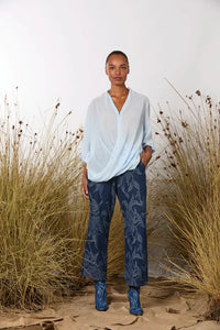 M.A. Dainty Toggle Shirt - Blue Sky