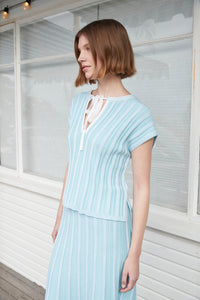 Amelia Top - Ice Blue