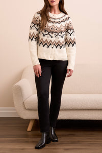 Tribal - Button Front Fairisle Cardigan