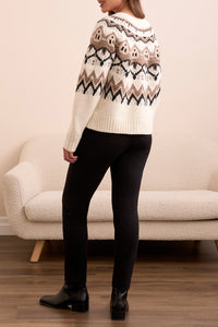 Tribal - Button Front Fairisle Cardigan