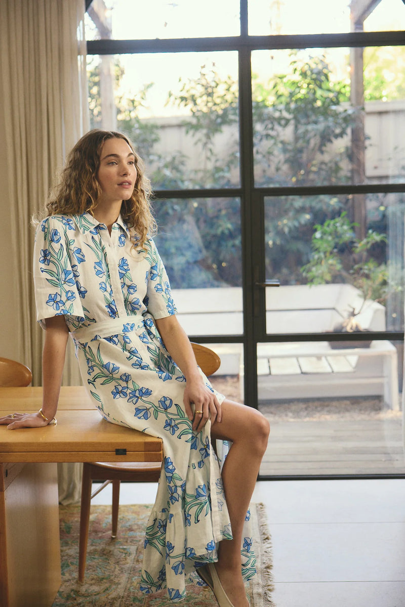Alessandra - Emma Vine Dress - Blue