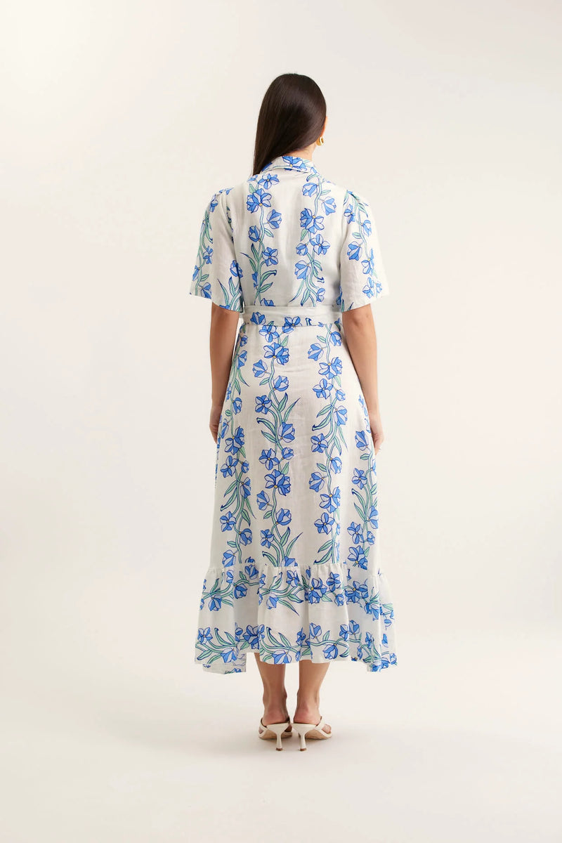 Alessandra - Emma Vine Dress - Blue