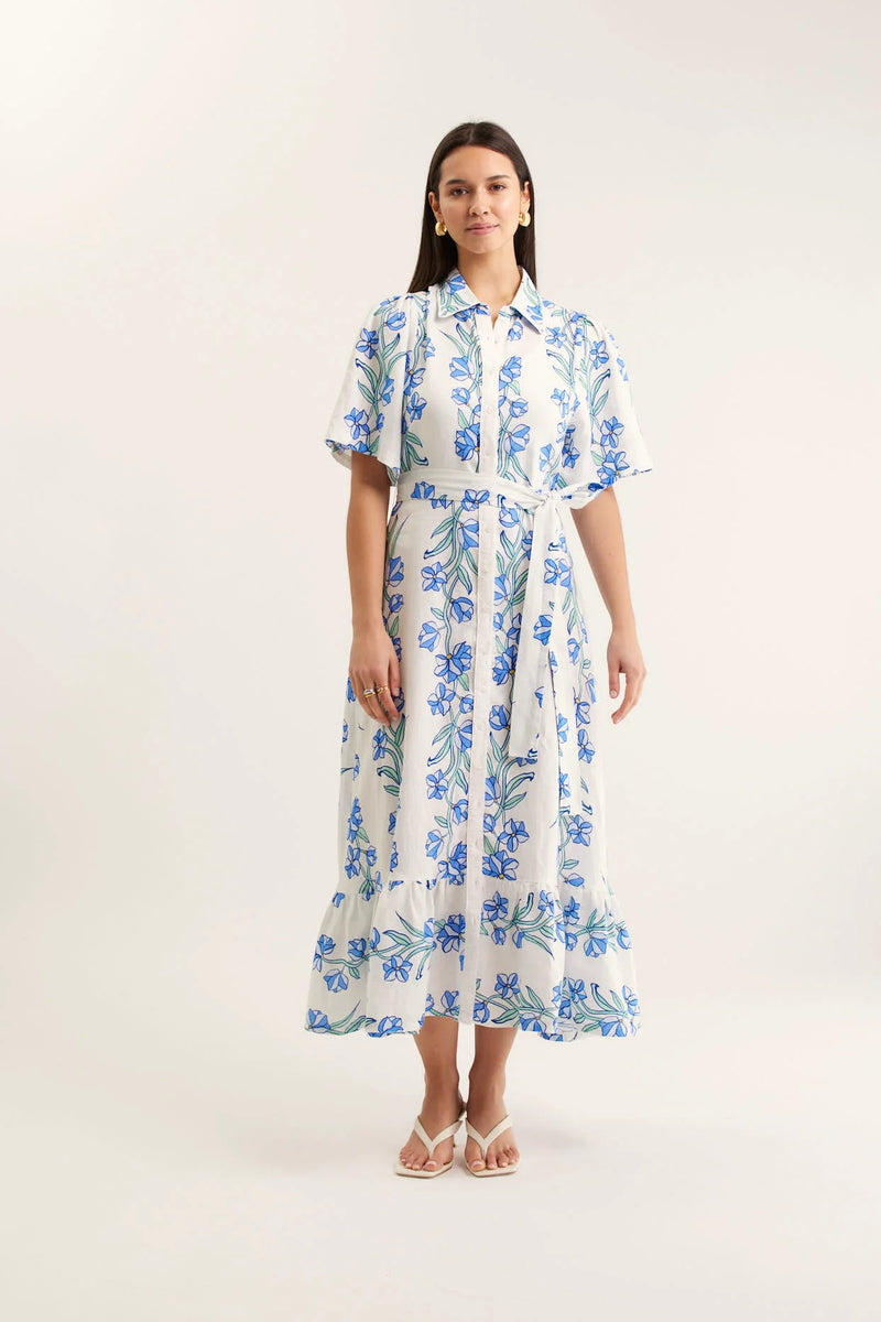 Alessandra - Emma Vine Dress - Blue
