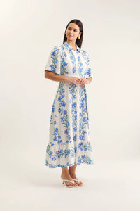 Alessandra - Emma Vine Dress - Blue