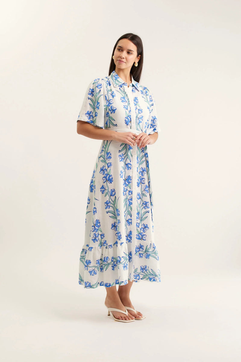 Alessandra - Emma Vine Dress - Blue