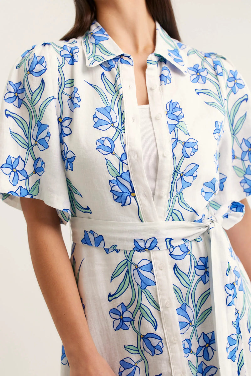 Alessandra - Emma Vine Dress - Blue