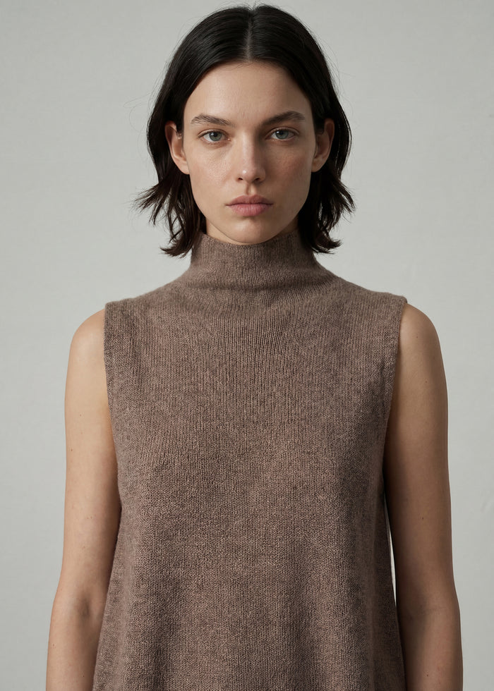 Aleger - Clouded Funnel Neck Vest