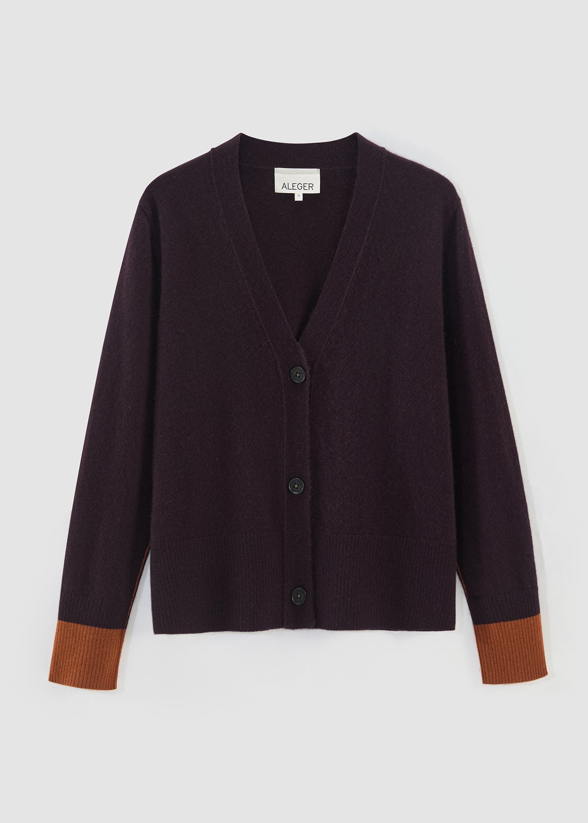 Aleger - Cashmere Seam Detail Cardigan