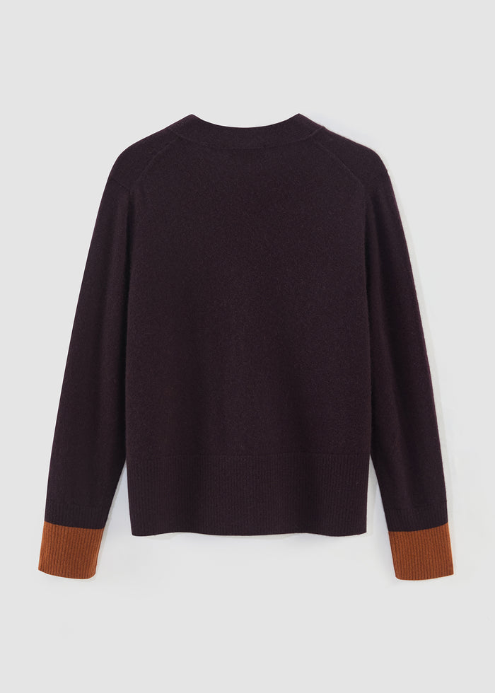 Aleger - Cashmere Seam Detail Cardigan