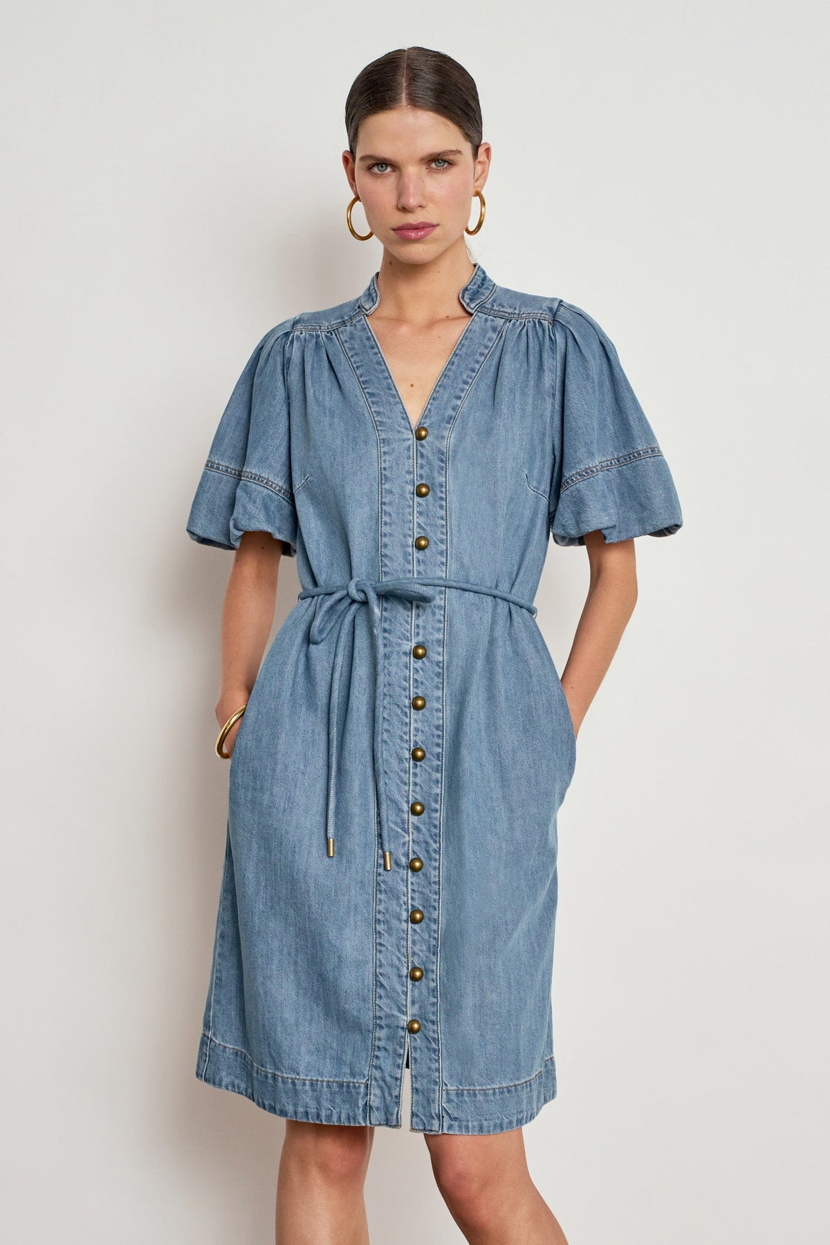 Zoe Kratzmann Honor Dress in Mid Wash Denim