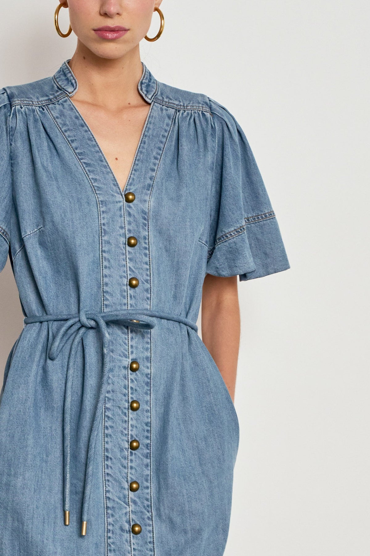 Zoe Kratzmann Honor Dress in Mid Wash Denim