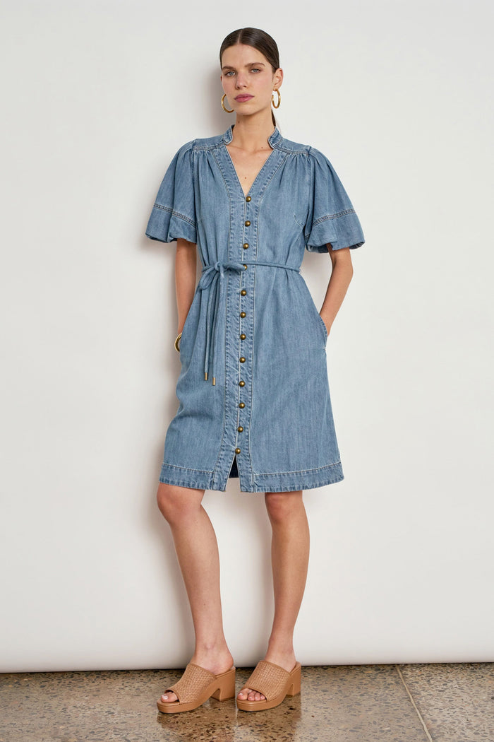 Zoe Kratzmann Honor Dress in Mid Wash Denim