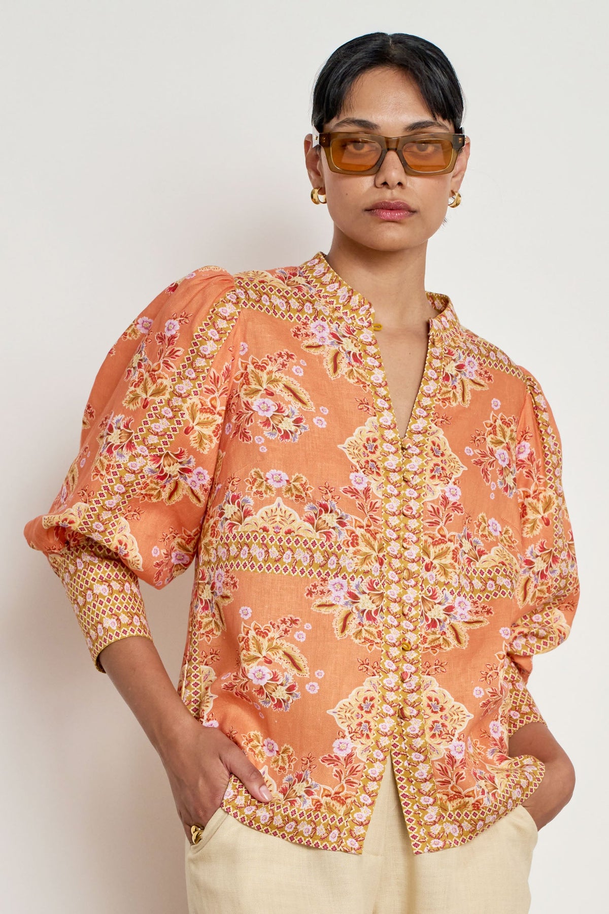 Zoe Kratzmann Proclaim Top in Marigold Glow