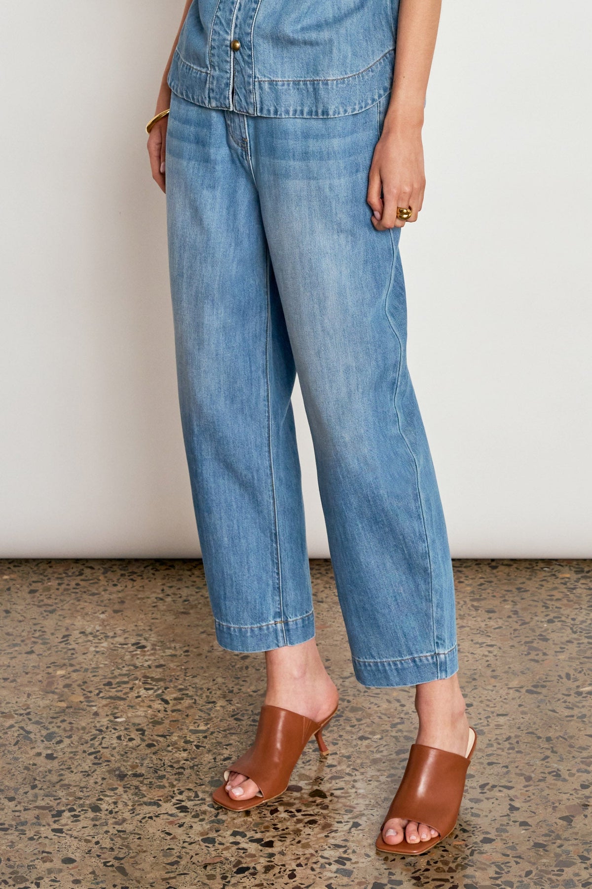 Zoe Kratzmann Ascend Pant in Mid Wash Denim
