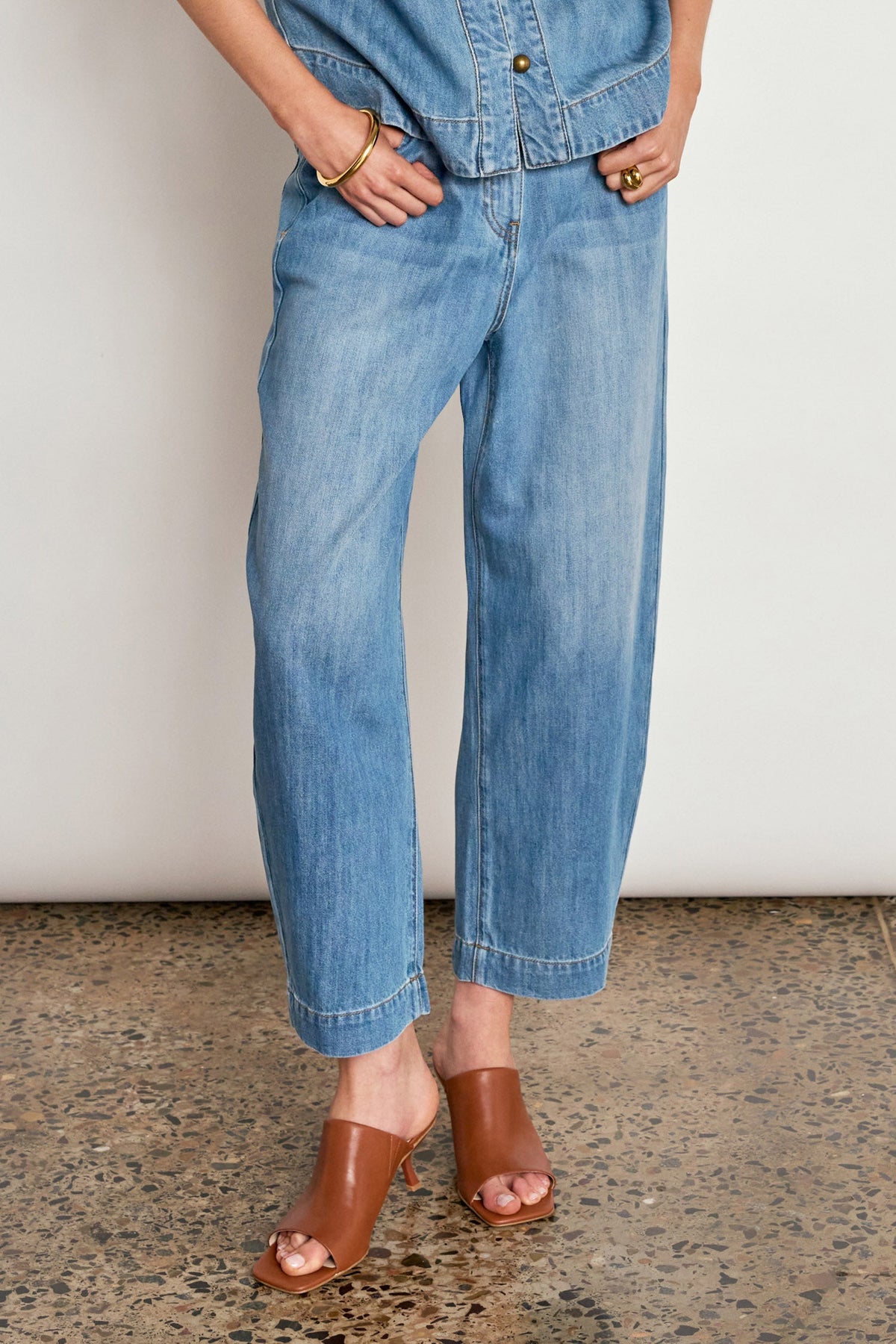 Zoe Kratzmann Ascend Pant in Mid Wash Denim