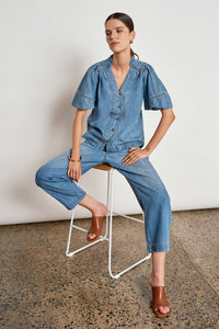 Zoe Kratzmann Ascend Pant in Mid Wash Denim