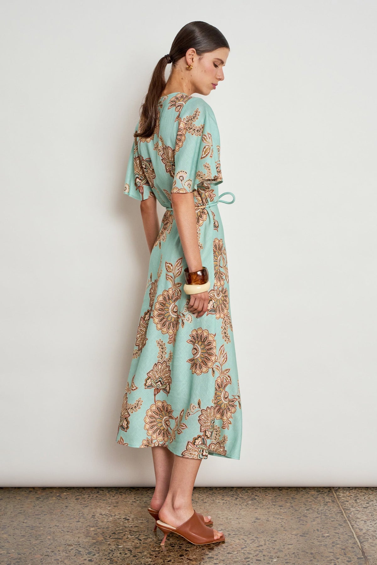 Zoe Kratzmann Premier Dress in Mint Kgari - detail