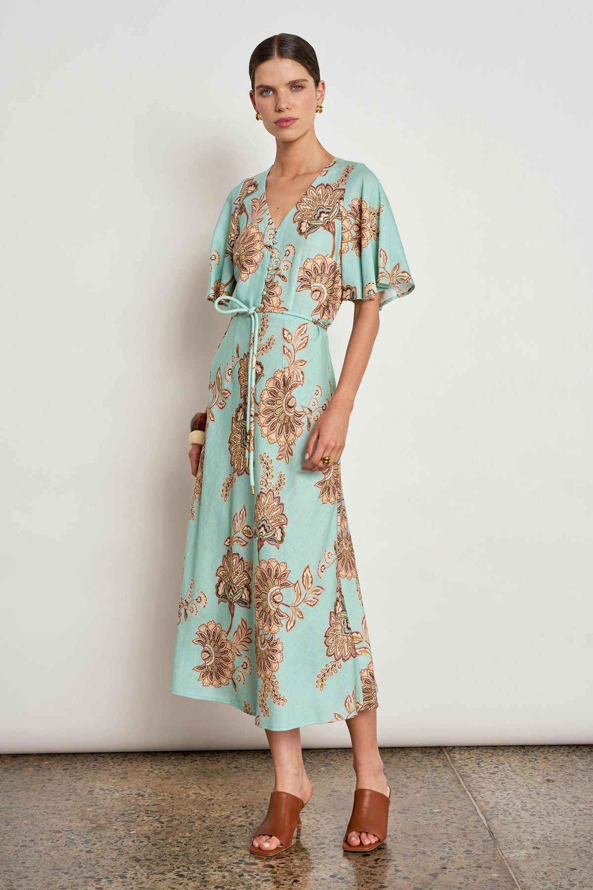 Zoe Kratzmann Premier Dress in Mint Kgari - back