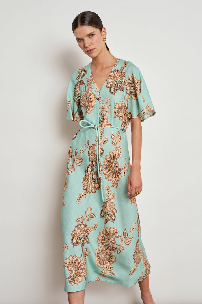 Zoe Kratzmann Premier Dress in Mint Kgari - front