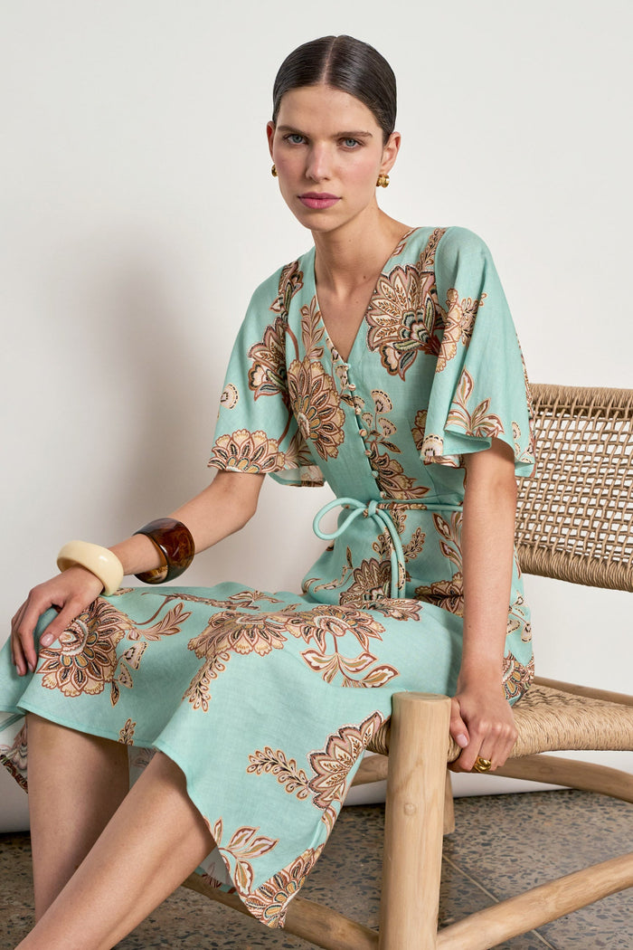 Zoe Kratzmann Premier Dress in Mint Kgari - side