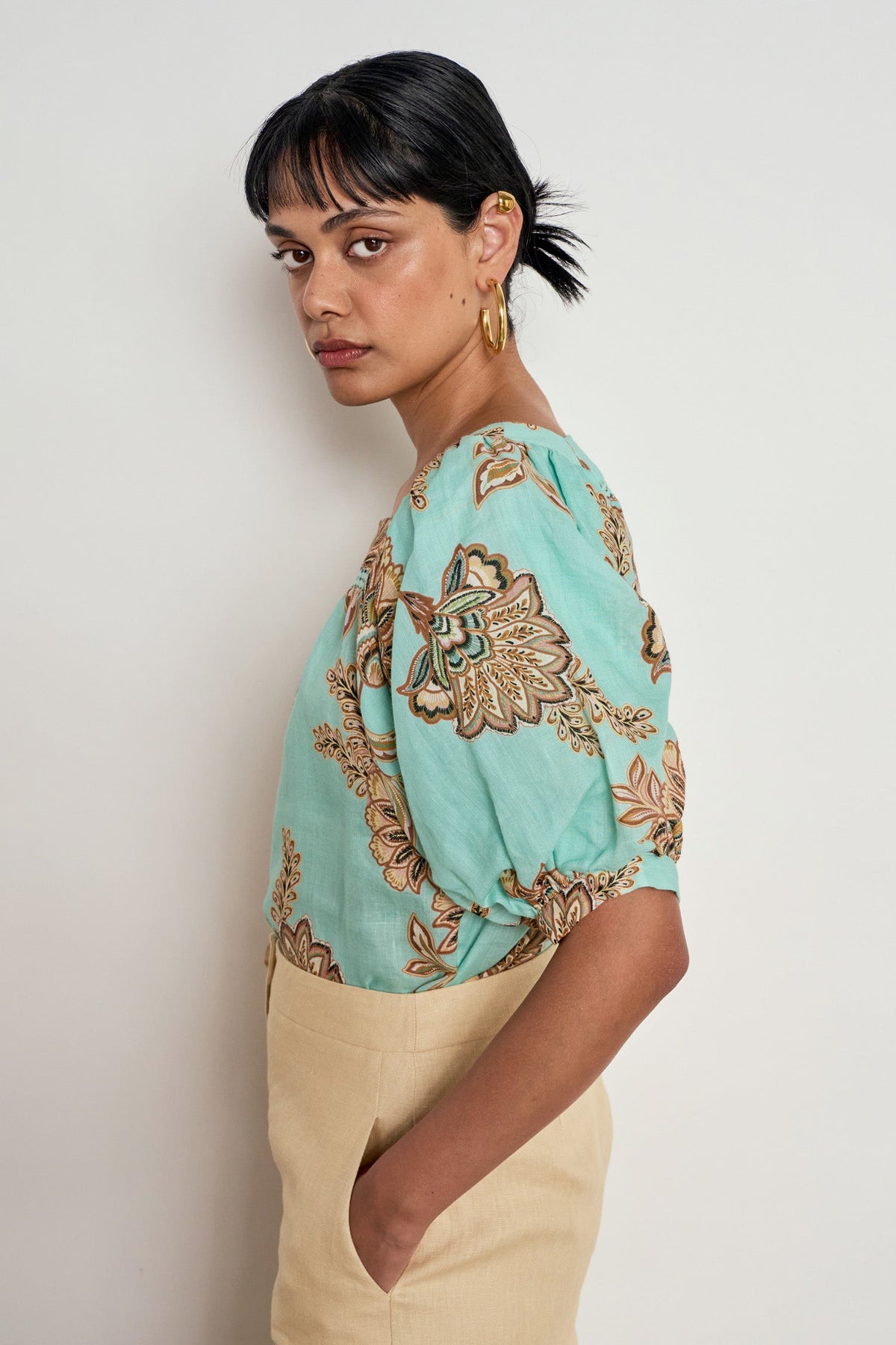 Zoe Kratzmann Grace Top in Mint Kgari