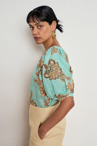 Zoe Kratzmann Grace Top in Mint Kgari