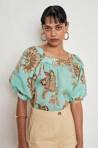 Zoe Kratzmann Grace Top in Mint Kgari