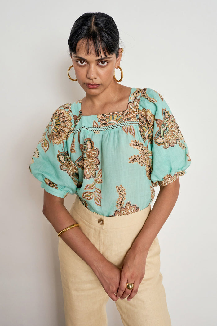 Zoe Kratzmann Grace Top in Mint Kgari