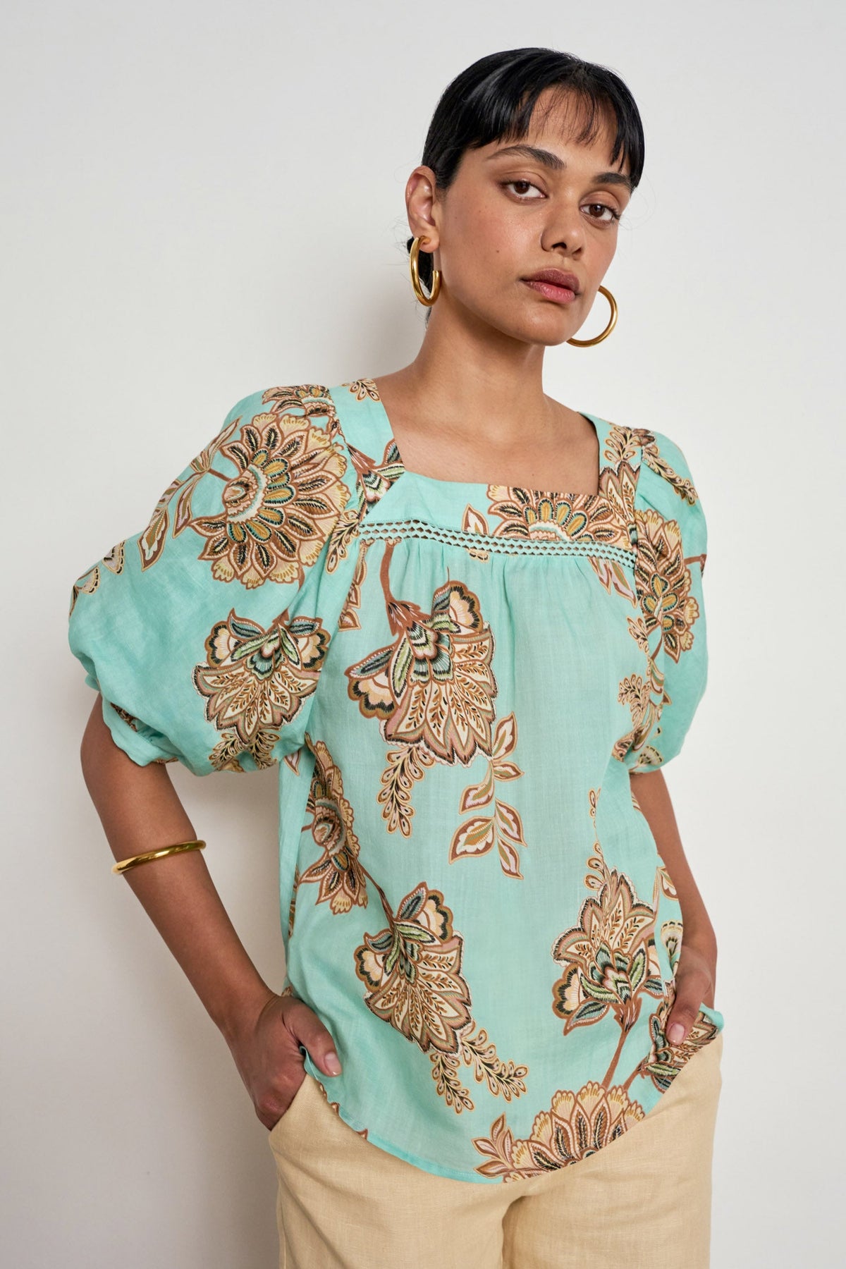 Zoe Kratzmann Grace Top in Mint Kgari