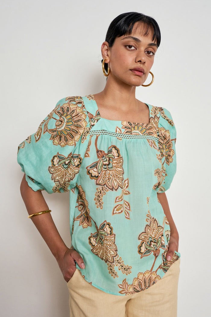Zoe Kratzmann Grace Top in Mint Kgari