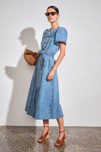 Zoe Kratzmann Allude Dress in Mid Denim