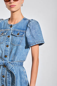Zoe Kratzmann Allude Dress in Mid Denim