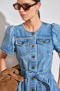 Zoe Kratzmann Allude Dress in Mid Denim