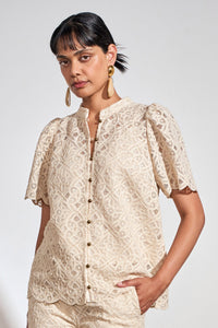 Zoe Kratzmann Flicker Top in Ecru