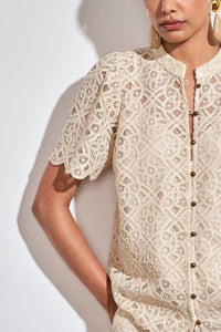 Zoe Kratzmann Flicker Top in Ecru