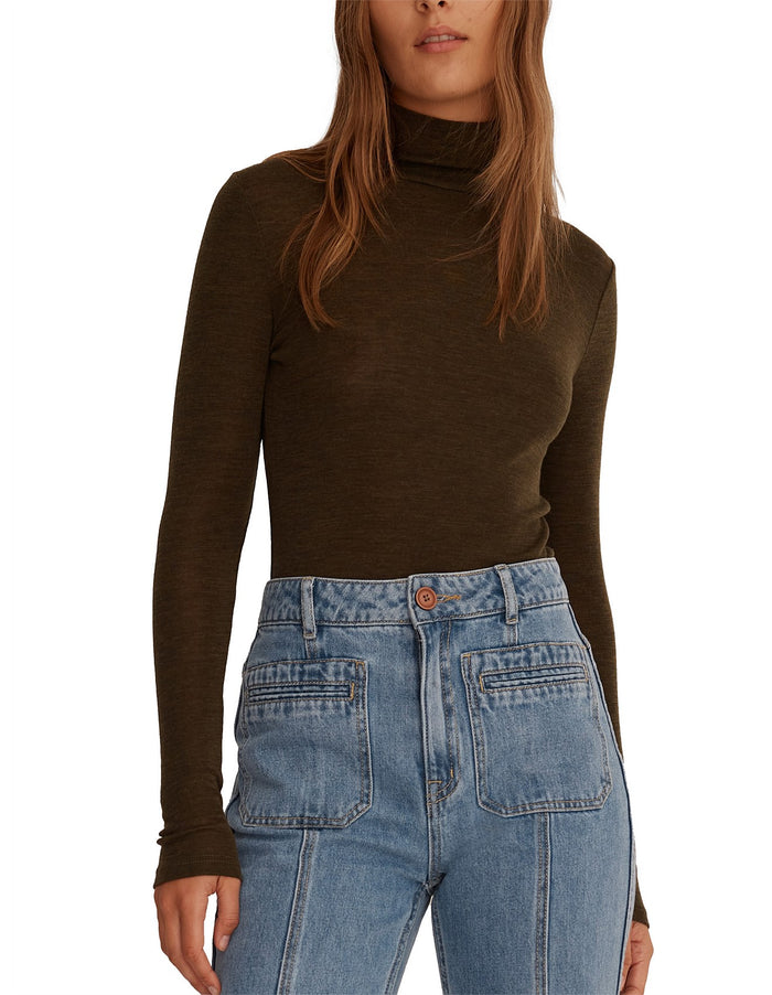 Morrison - Morri Merino High Neck - Chocolate