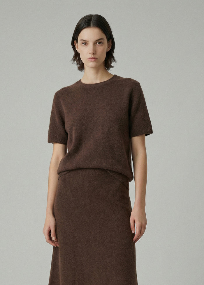 Aleger - Brushed Short Sleeve Knit