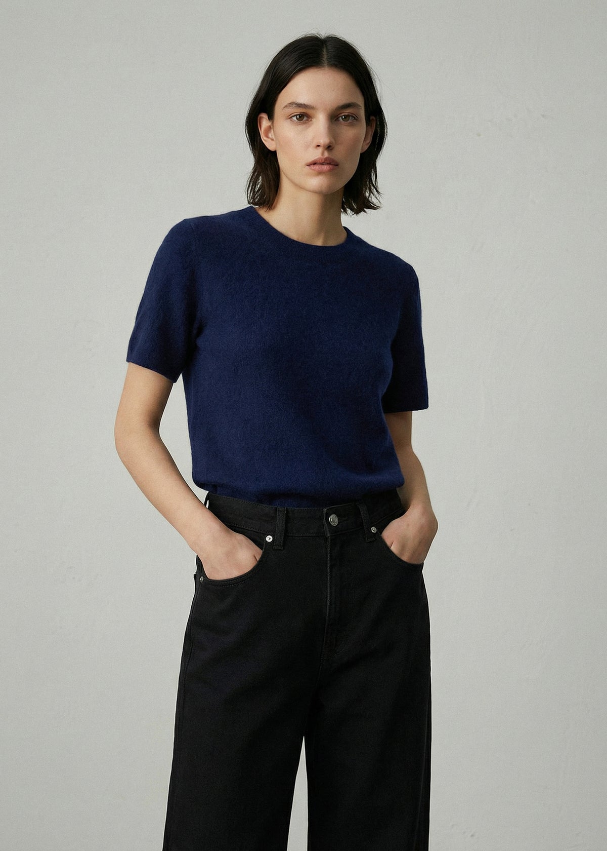 Aleger - Brushed Short Sleeve Knit