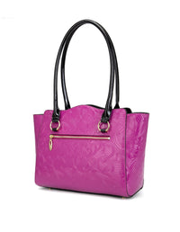 Amira Leather Shoulder Bag - Magenta